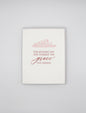 Letterpress mother's day card with florals that says "This Mother's Day Give Yourself The Grace You Deserve" by Rust Belt Love