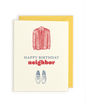 Happy Birthday Neighbor letterpress greeting card