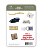 Mister Rogers Speedy Delivery sticker sheet