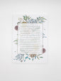 5 by 7 notepad with lined sheets with multi-colored florals by Rust Belt Love