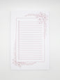 5.5 by 8.5 notepad with lined sheets with dusty rose florals  by Rust Belt Love