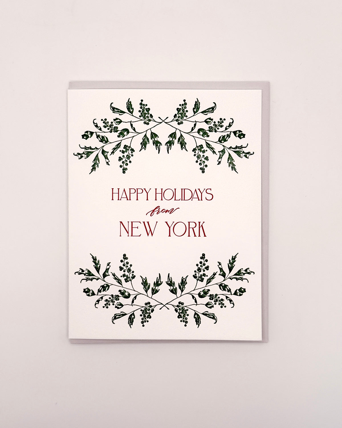 CUSTOM Happy Holidays from <Your City> Letterpress Greeting Cards