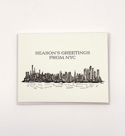Season's Greetings from NYC Letterpress Holiday Card