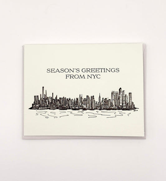 Season's Greetings from NYC Letterpress Holiday Card