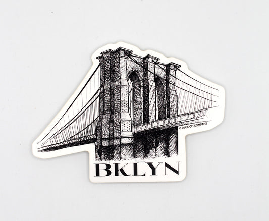Brooklyn Bridge BKLYN Sticker – 3.5"