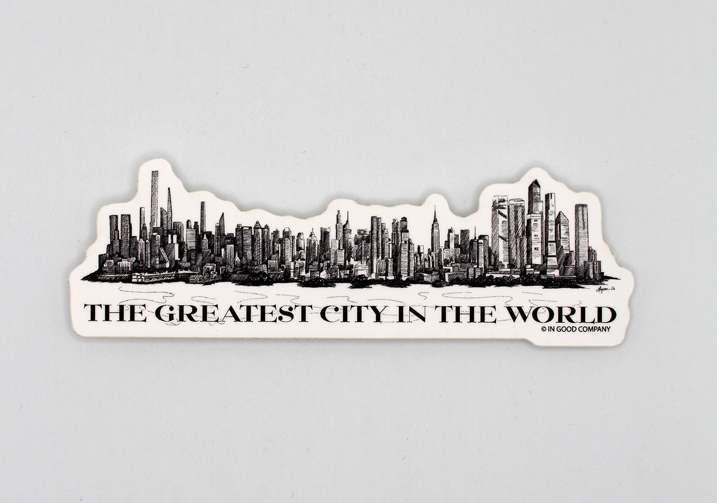 The Greatest City In The World NYC Sticker - 4"
