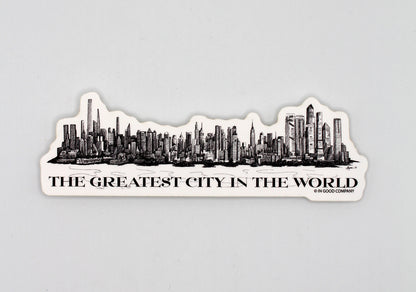 The Greatest City In The World NYC Sticker - 4"