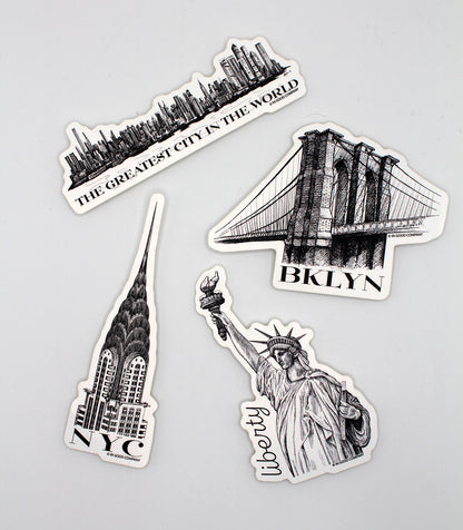 Chrysler Building NYC Sticker - 4"