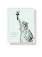 Carrying a Torch For You Statue of Liberty Letterpress Card