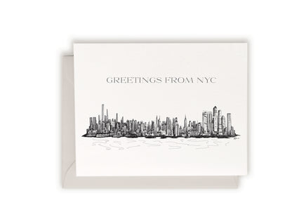 Greetings From NYC Letterpress Card