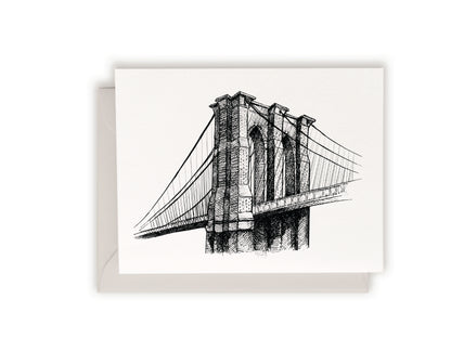 Brooklyn Bridge Letterpress Card