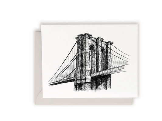 Brooklyn Bridge Letterpress Card