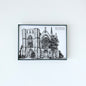 Trinity Episcopal Church illustration in black ink on white paper by Rust Belt Love