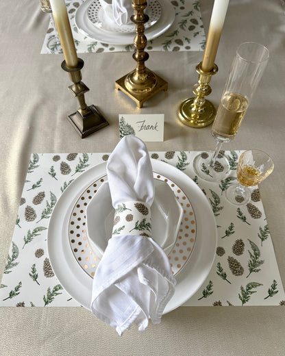 Pinecone & Juniper Placemats (Set of 12)