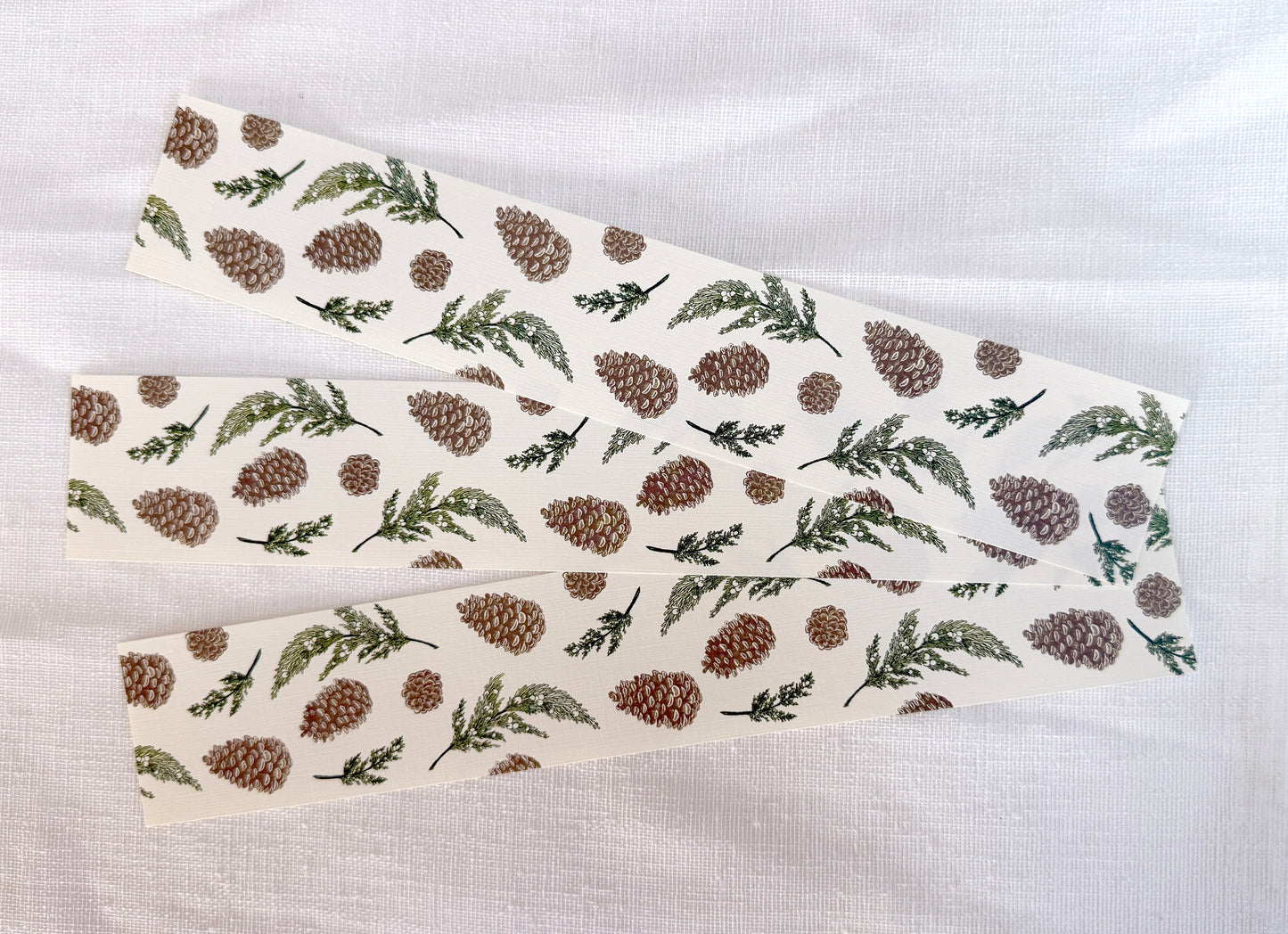 Pinecone & Juniper Napkin Bands (Set of 12)