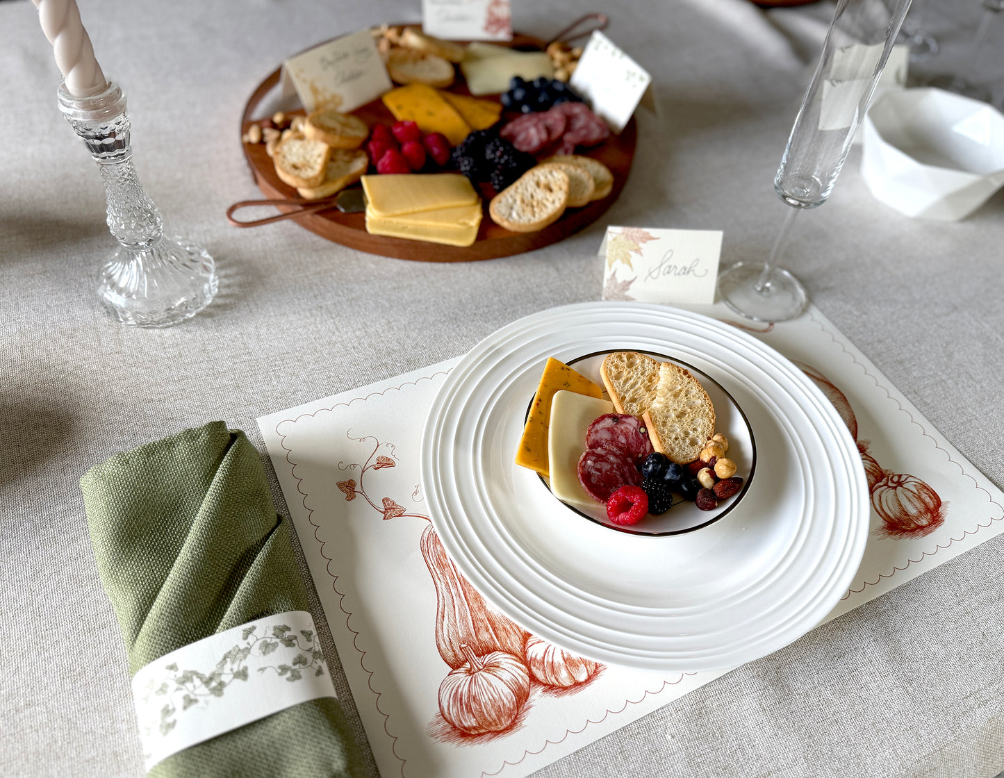 Pumpkins & Squash Placemats (Set of 12)