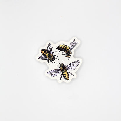 CLEAR Little Bees Sticker – 2.5"