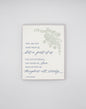 Letterpress sympathy card with florals that says "They are not apart from us, but a part of us for love is eternal, and those we love shall be with us throughout all eternity.- Anonymous"" by Rust Belt Love