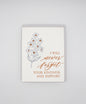 Letterpress thank you card with florals that says " I will never forget your kindness and support" by Rust Belt Love