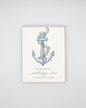 Letterpress thank you card with an anchor that says "Thank you for anchoring me through the storm" by Rust Belt Love