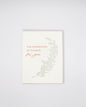 Letterpress thanksgiving card with greenery that says "This Thanksgiving I'm Thankful For You" by Rust Belt Love
