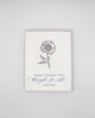 Letterpress love card with a flower that says " Thanks For Being There Through It All, Galentine" by Rust Belt Love