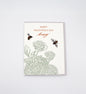 Happy Valentines Day Honey Letterpress Greeting Card