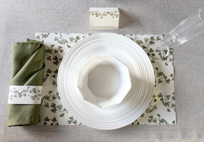 Vine Place Cards- Double-sided Table Tents (Set of 12)