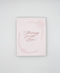 Letterpress love card with florals that says "Showering you with love" by Rust Belt Love