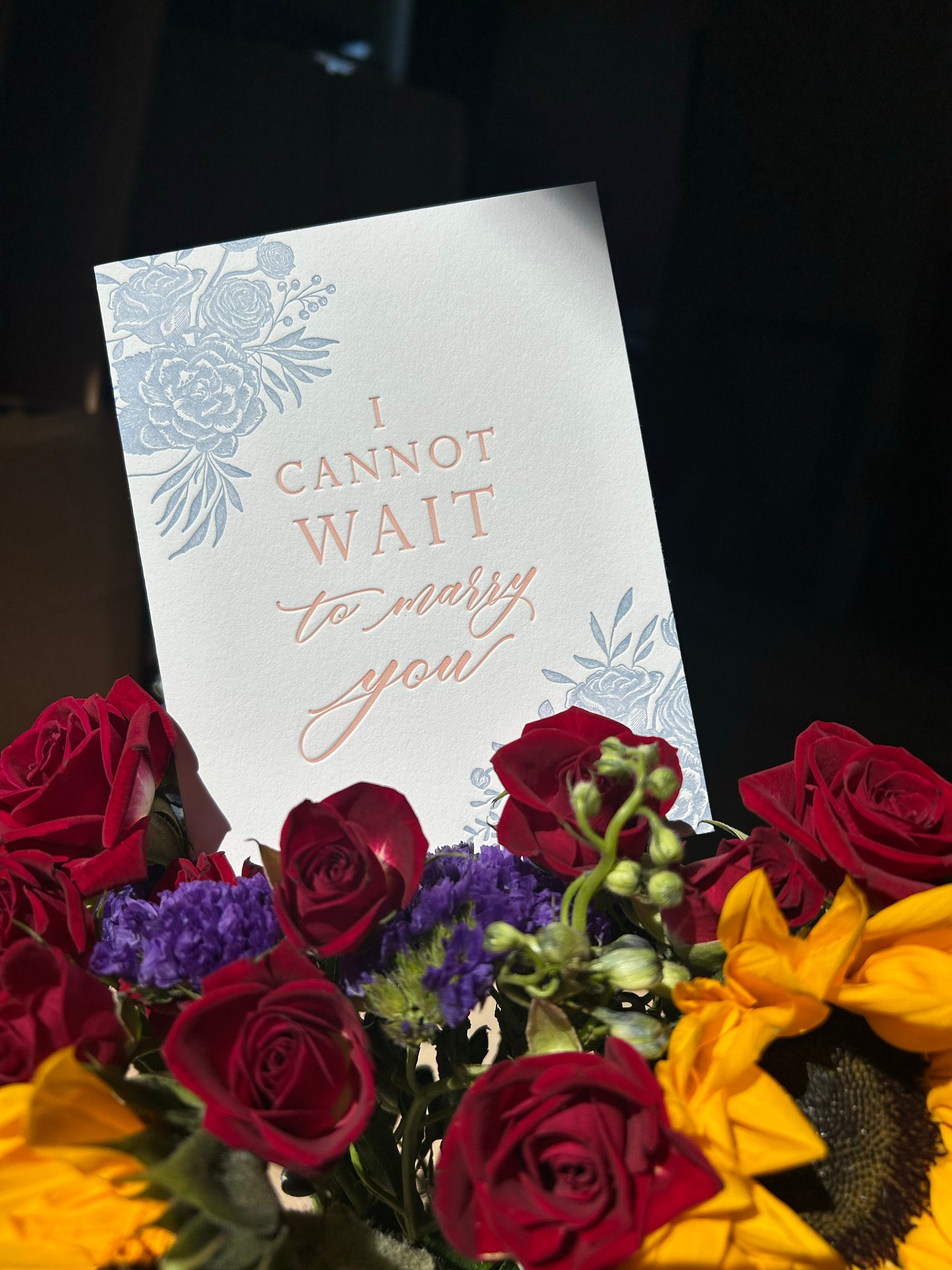 I Cannot Wait to Marry You Letterpress Greeting Card