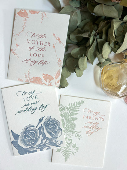 To the Mother of the Love of my Life Letterpress Greeting Card