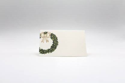 Wreath Place Cards- Double-sided Table Tents (Set of 12)