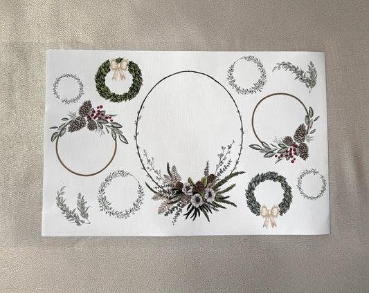 Wreath Placemats (Set of 12)