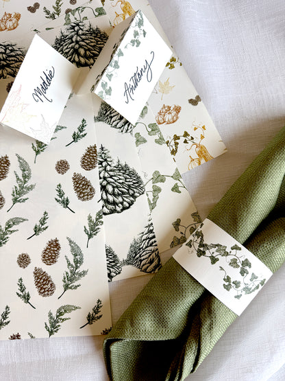 Pinecone & Juniper Placemats (Set of 12)